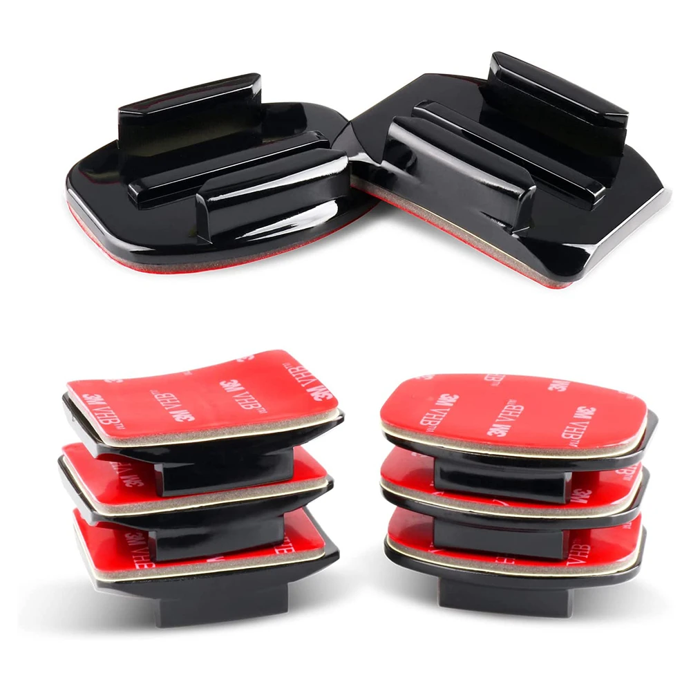 8 Pack Adhesive Mounts Helmet 3m Adhesive Sticky Mounts Flat Curved