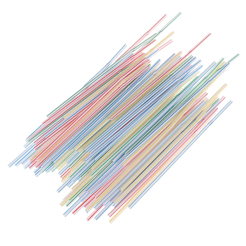 Drinking Straws,Cocktail Accessories,Straw Accessories 100pcs Disposable Flexible Plastic Straws