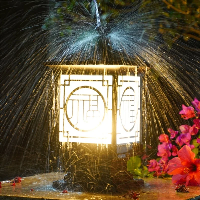 TEMAR 야외 클래식 포스트 라이트, 레트로 방수 기둥 LED 벽 램프, 가정 정원용 고정 장치