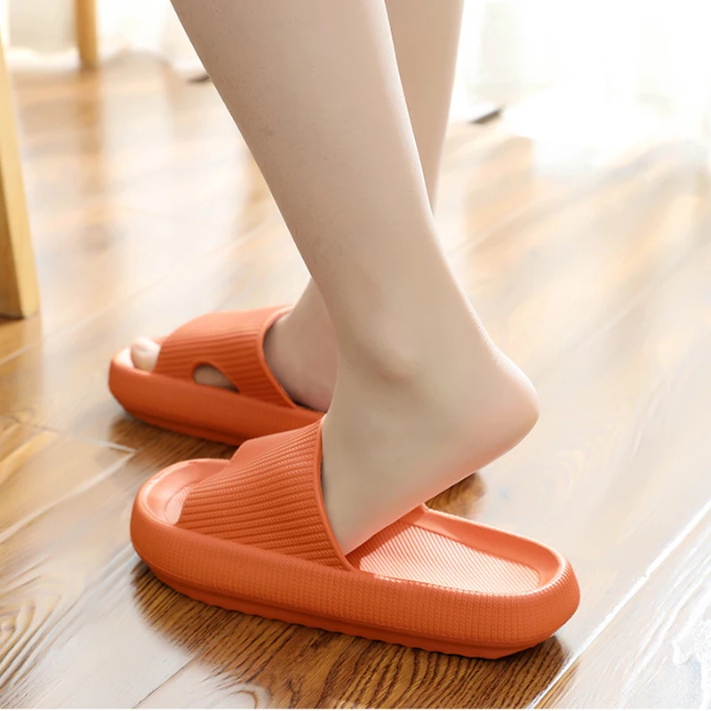 Women Platform Cloud Slippers Summer Beach Eva Soft Sole Slide Sandals Indoor Bathroom Anti-slip Shoes beach slippers women slippers women sandals