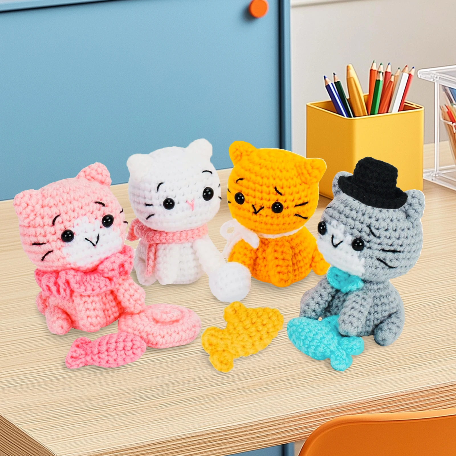 Adorable Cat Crochet Kit for Beginners 9 Sa3d000047718436b95fc8b2ba1192391U