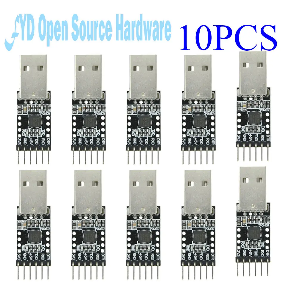 CP2102 USB to TTL UART Module 6-Pin 3.3V 5V Serial Converter for Arduino ESP8266 STM32 MCU Programming image 8