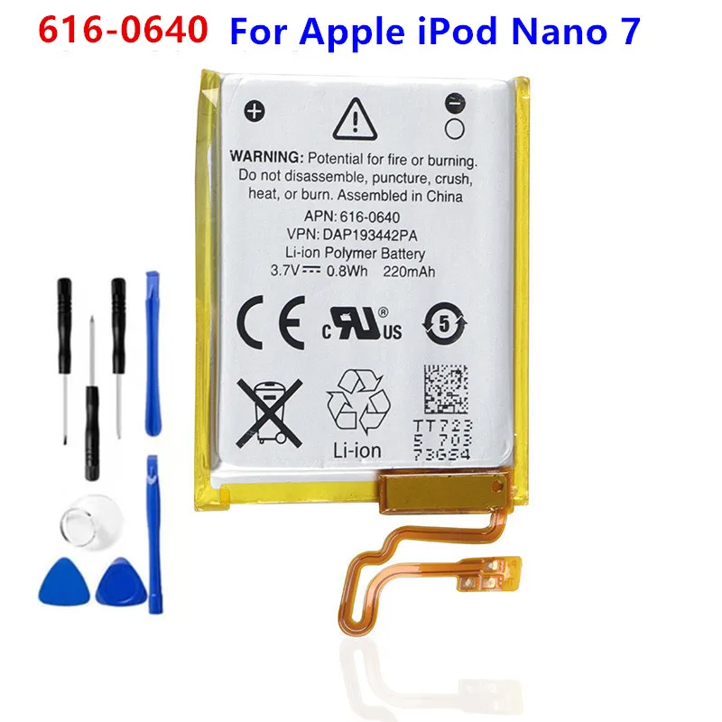 Original Replacement Battery 6160640 For Apple iPod Nano 7 7th Gen