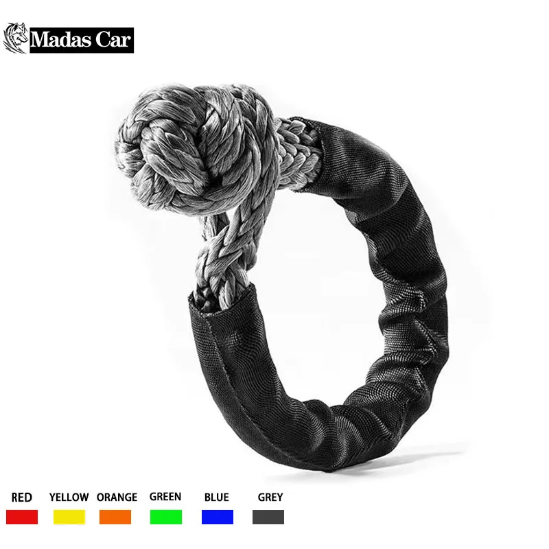 41000lbs soft shackle Synthetic Rope Heavy Duty Offroad 4X4 Tow Shackle Strap with Protective Sleeve for Jeep Truck SUV