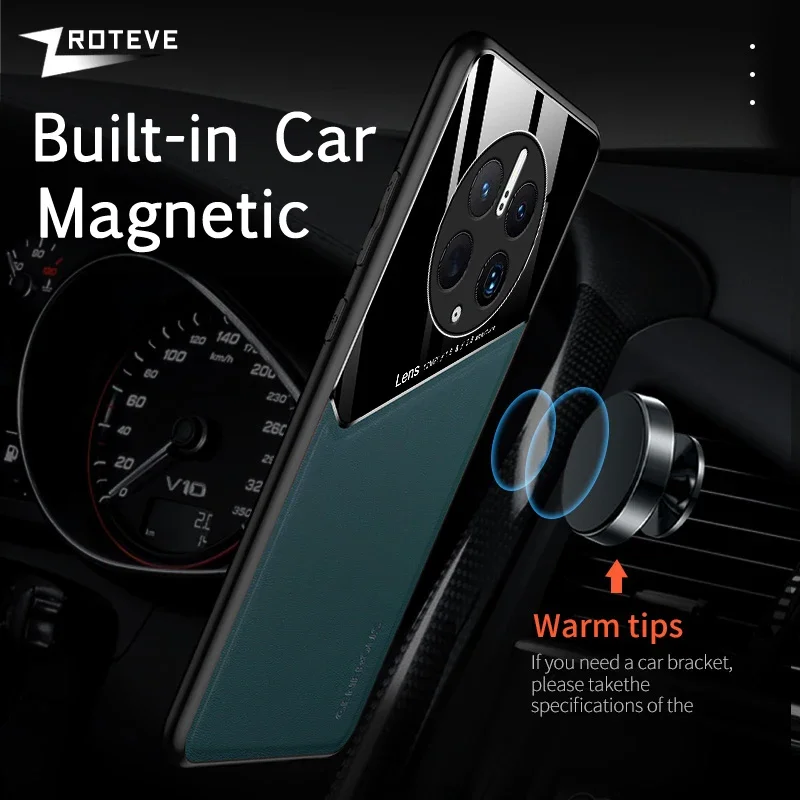 Premium PU Leather Magnetic Phone Case - Shockproof Protection