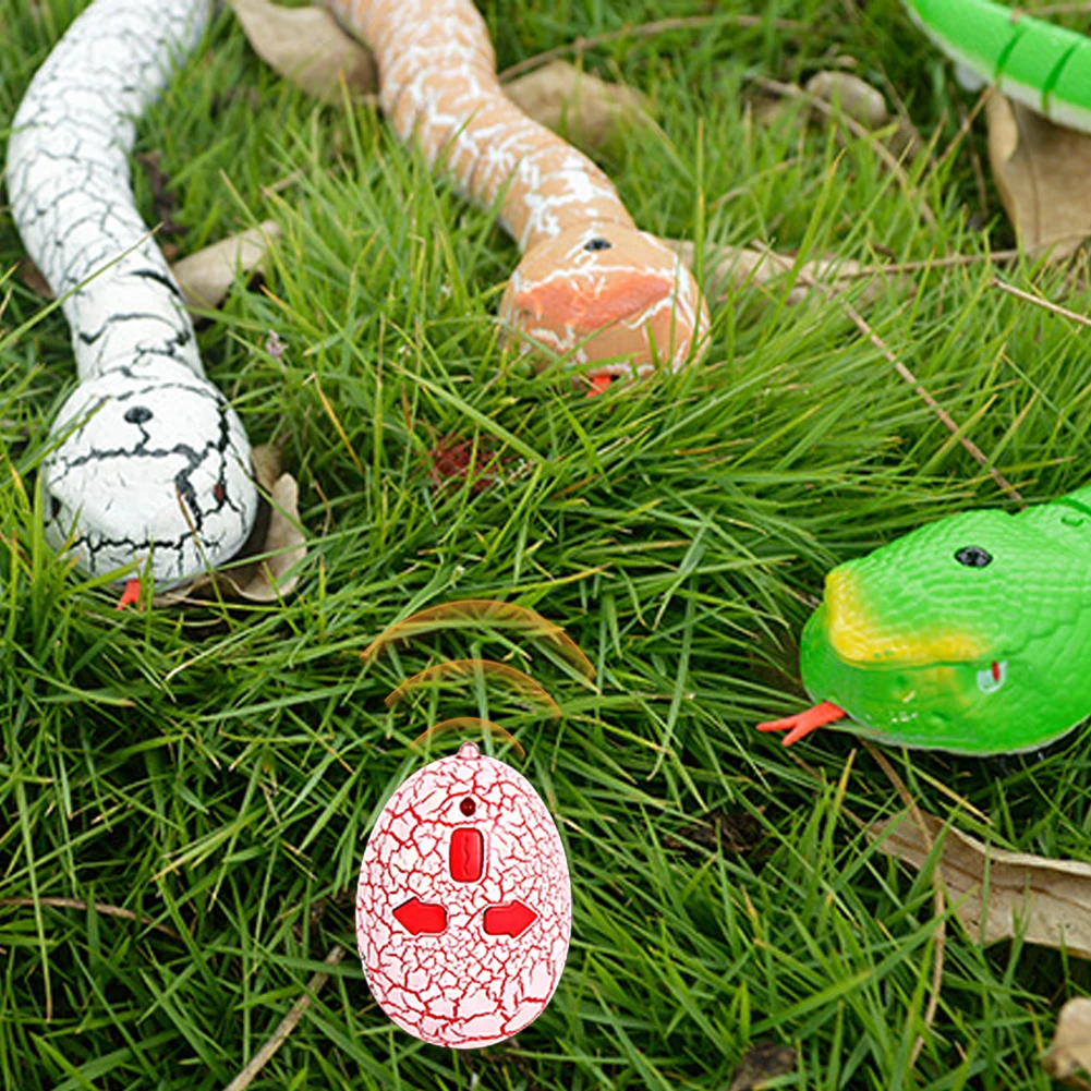 Creative Remote Control Snake Infrared RC Interactive Cat Toys Rattlesnake With USB Cable Funny Trick Terrify Toys For kids