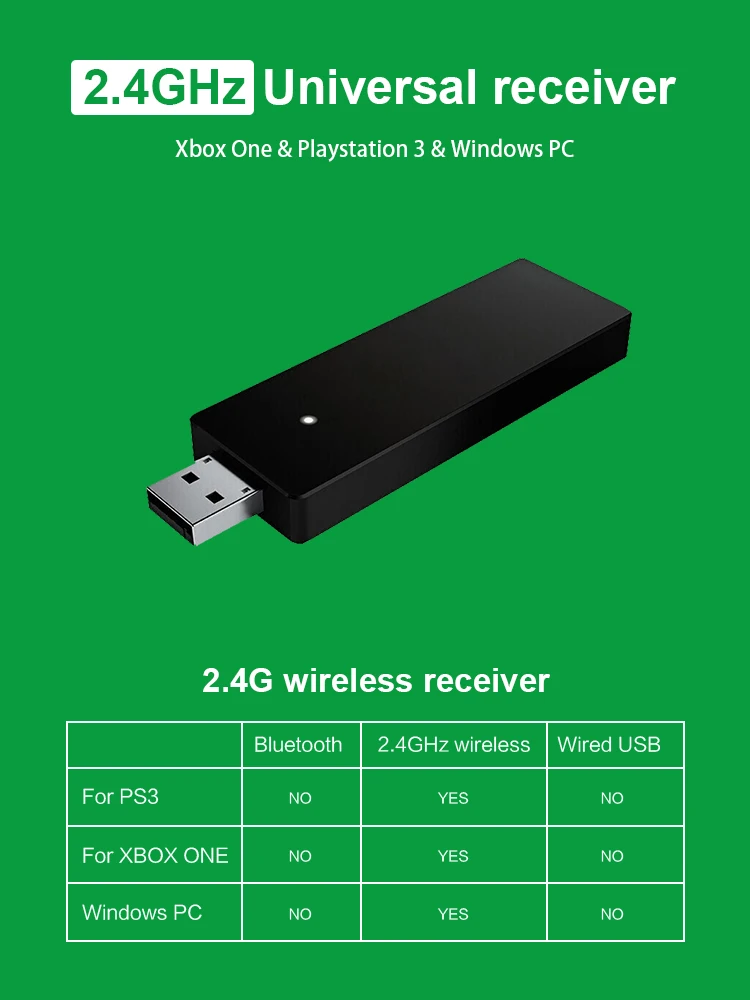 DATA FROG 2.4GHZ Wireless Controller For XBox One/Xbox Series S/X Vibration Gamepad Joystick For PC Windows 7/8/10/PS3 Console