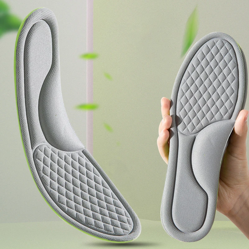 5D Soft Memory Foam Orthopedic Insoles Deodorizing for Shoes Sports