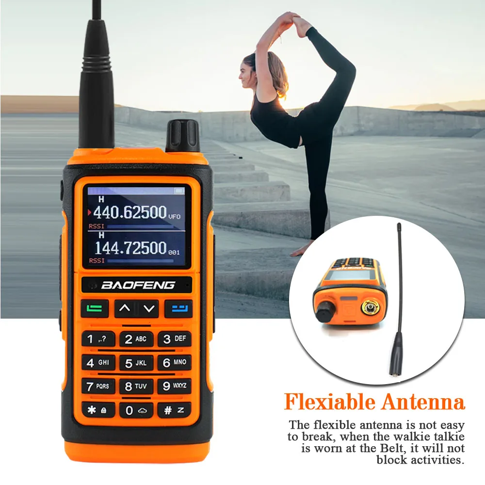 2023 Baofeng UV-17L Walkie Talkie Waterproof Long Range 16KM All Band Wireless Two Way Radio Copy Frequency For Outdoor Hunting