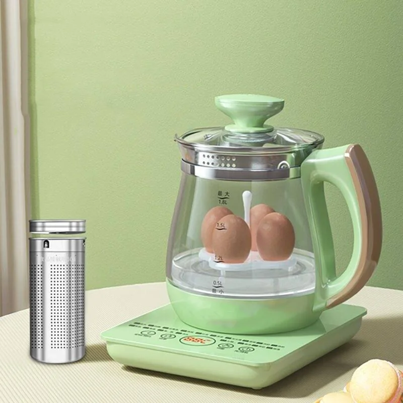 Green Multifunctional Touch Screen Electric Glass Kettle