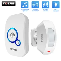 FUERS Wireless Door Sensor Alarm Door Bells Chime Home Security Motion Detector Visitor Alert Welcome Chime Burglar Alarm System