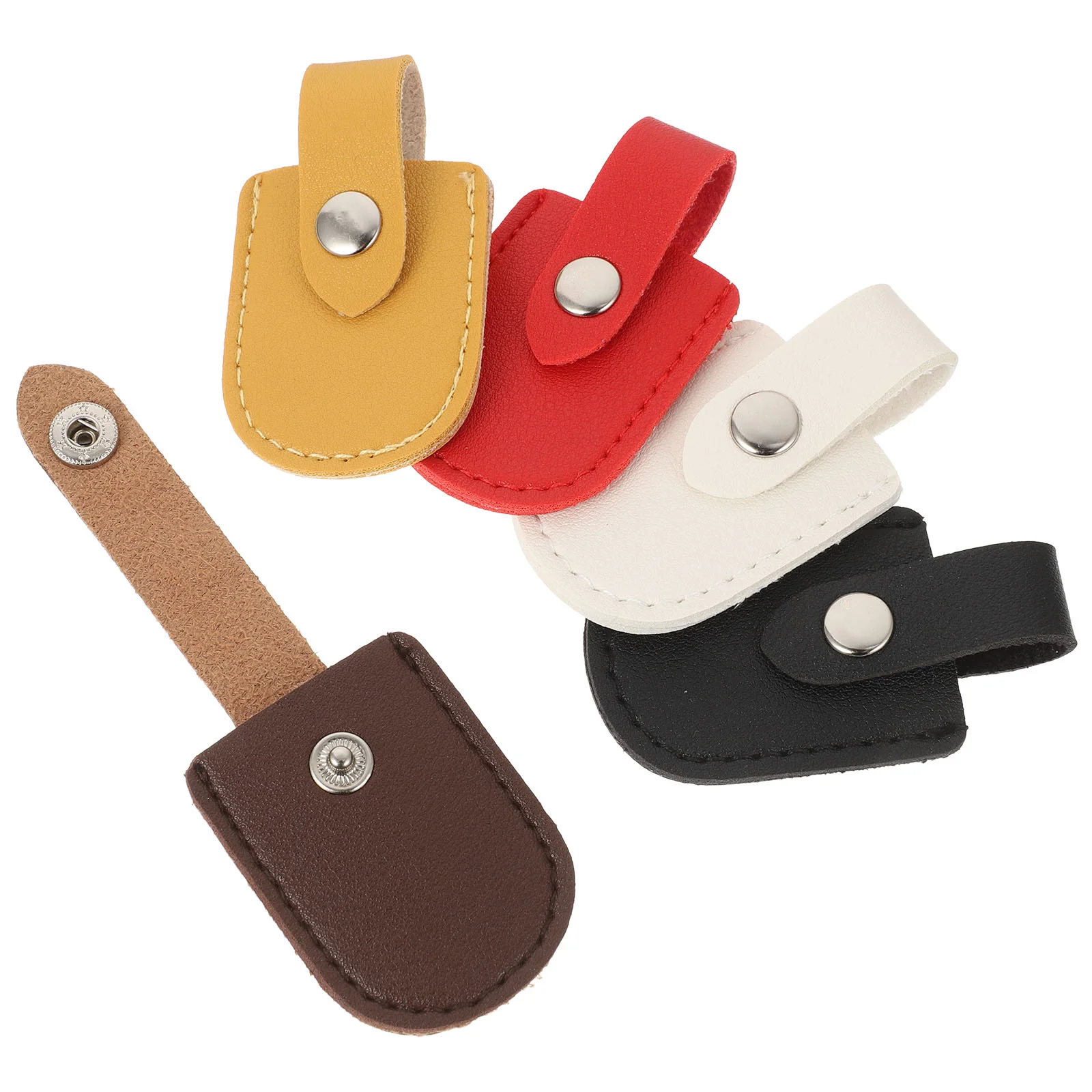 

5 Pcs Dead Skin Shears Protective Case Cuticle Scissor Cover Pedicure Nail Nipper Container Pu
