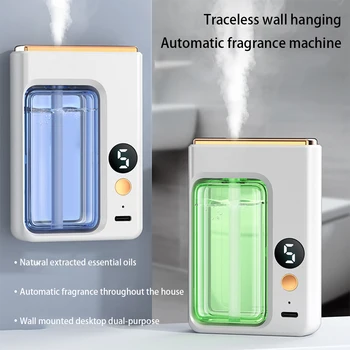 Automatic Diffuser Aromatherapy Car Perfume with Display Essential Oil Humidifier Bathroom Deodorization Air Freshener Jasmine 1