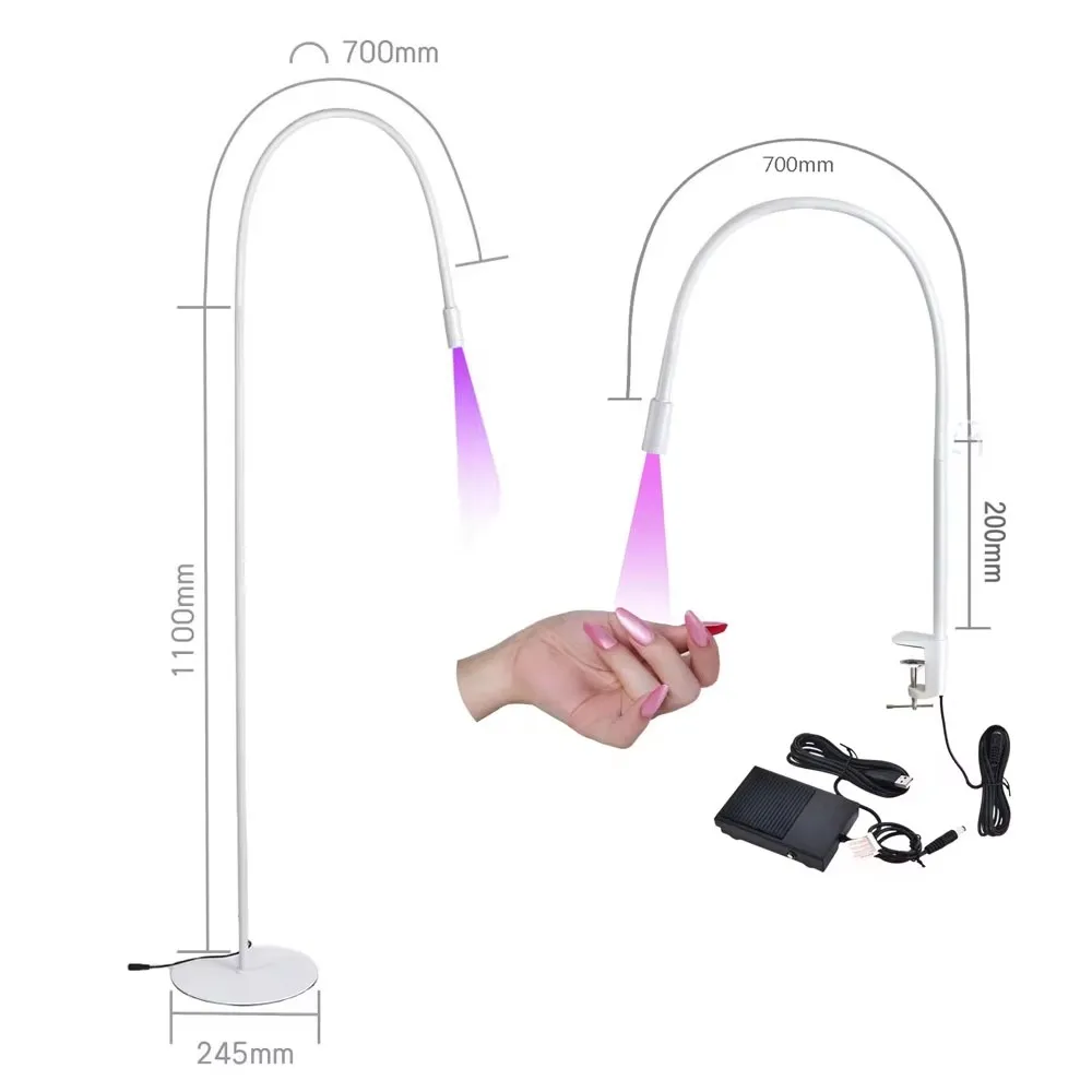 UV Curing Lamp,Nail Drying Lamp UV Glue Curing Lamp USB 5W Eyelash Extension Lamp UV Nail Polish Gel Dryer Eyebrows Grafting Beauty Salon Light