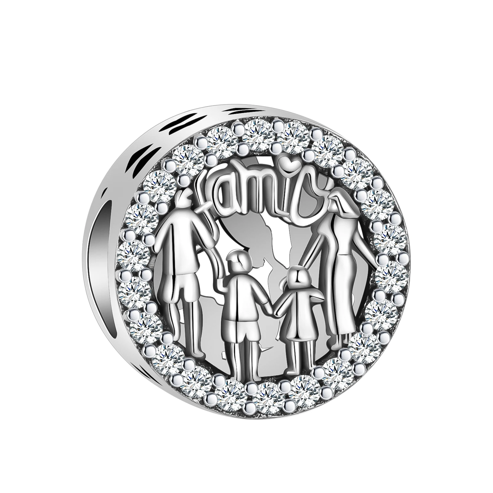 

Бусины из серебра 925 пробы с бриллиантами для браслета Pandora