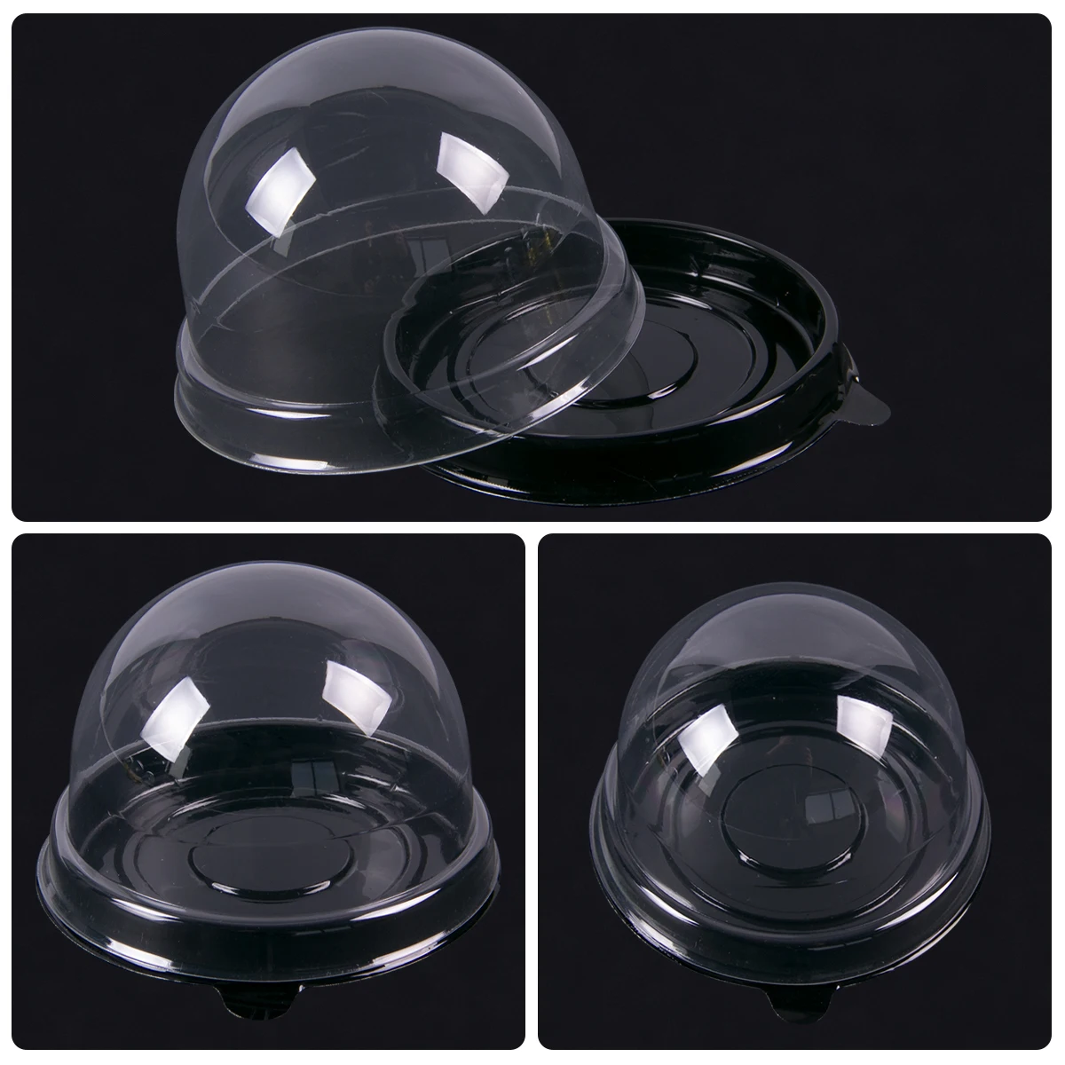 10/30pcs Clear Plastic Mini cupcake supplies Cupcake Boxes Muffin Pod Dome Muffin Container Box Wedding Birthday Dessert Baking Decorations