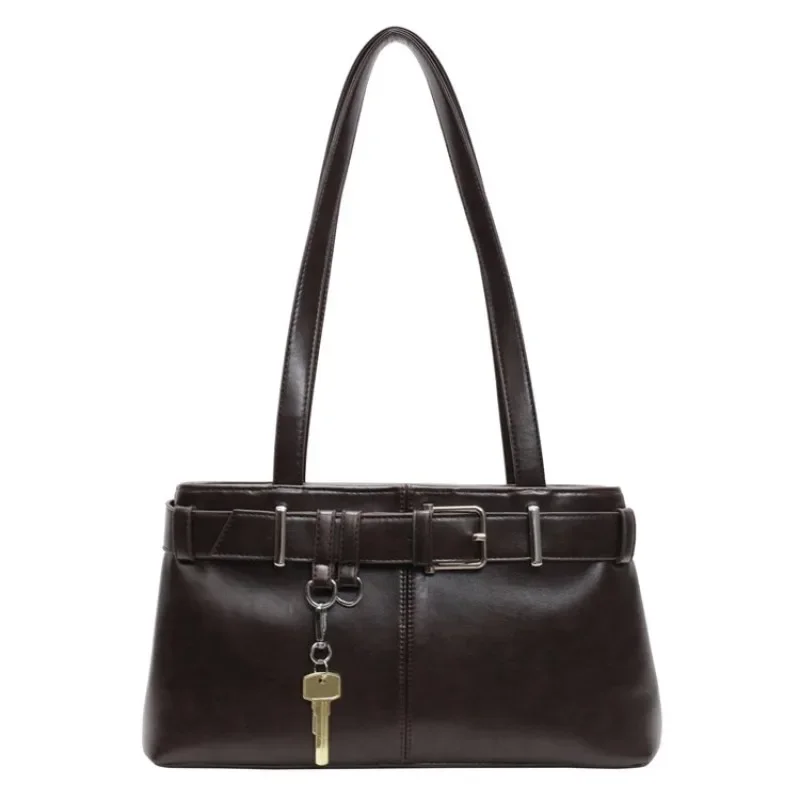 حقيبة كتف نسائية عصرية بتصميم بو مشبك صلب، مزودة ب...