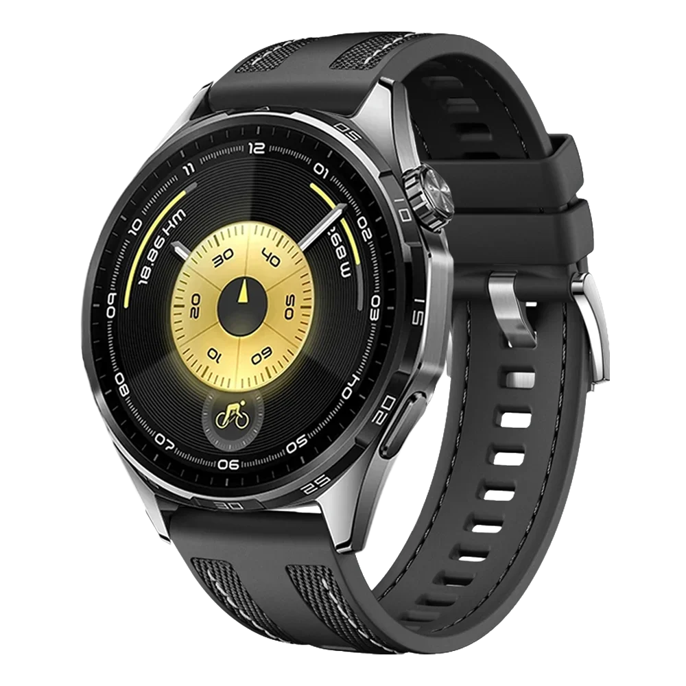 Versatile 22mm Nylon and Silicone Watch Strap Bracelet