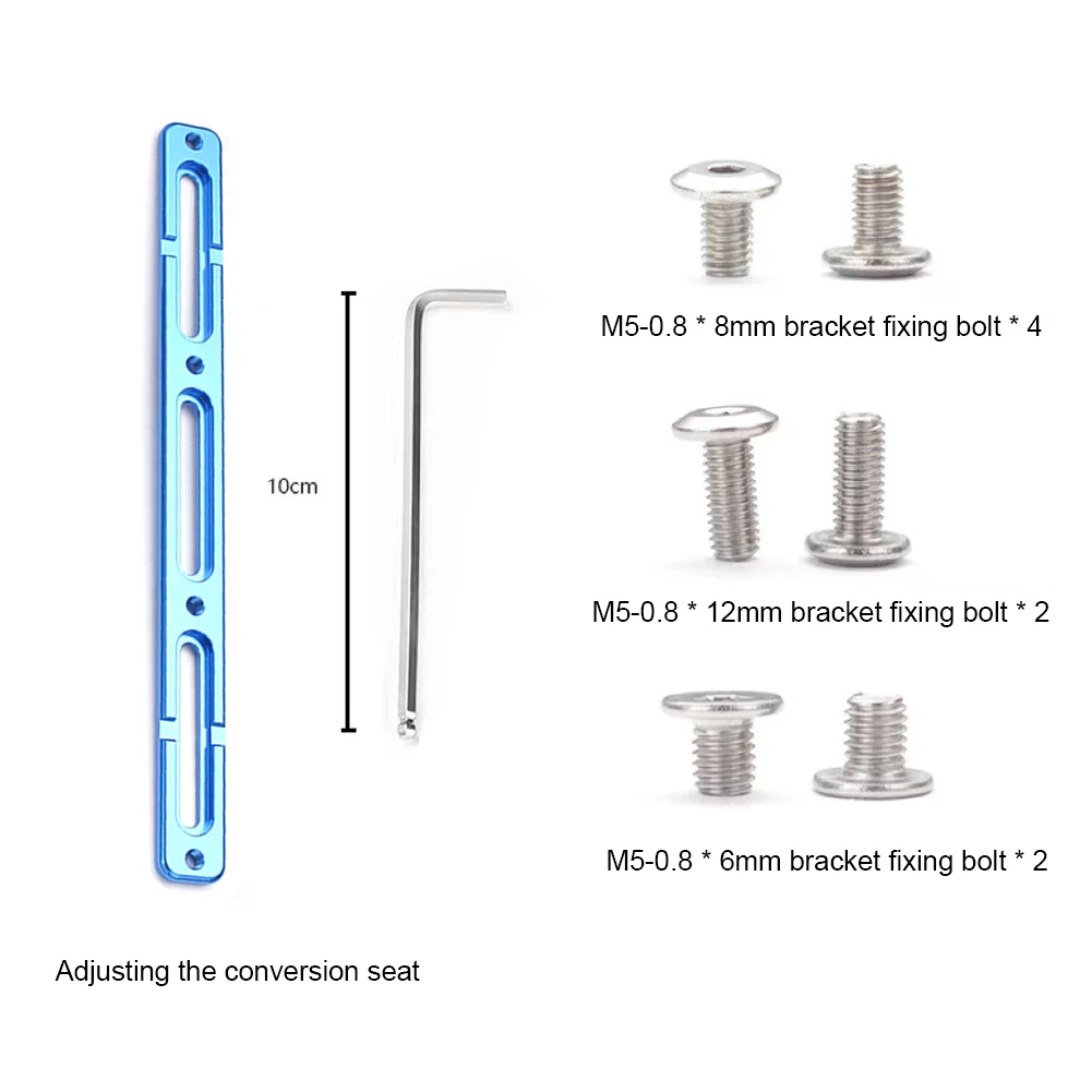 Bottle Cage Extension Adapter Aluminum Alloy Bicycle Bottle Holder Adapter Lightweight Kettle Holder Tyre Pump Mounting Base