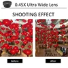 Universal HD 0.45x Super Wide Angle Lens with 12.5x Super Macro Lens for iPhone Samsung Xiaomi Smartphones Camera Phone lens Kit 3