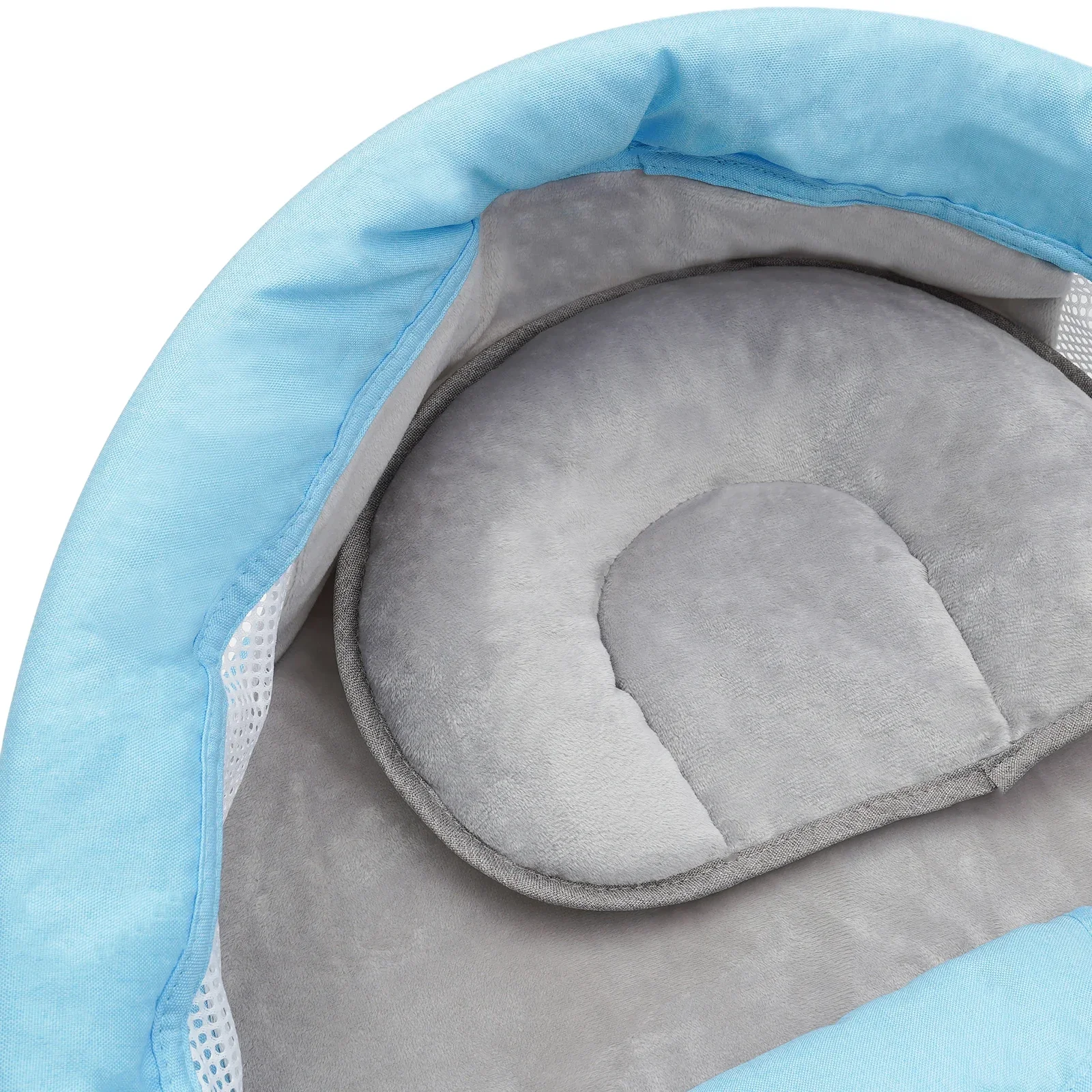 Babywippe mit Bluetooth-Musik, 4 Geschwindigkeiten, Elektrische Babyschaukel mit Fernbedienung, Einstellbare Maximale Tragfähigkeit 18 kg Schaukel – Detail 5