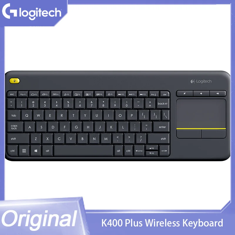 Tastiera Wireless Originale Logitech K400 Plus Con Touch Pad Android Tv 104 Tasti Tastiera Laptop Accessori Per Computer Da Ufficio