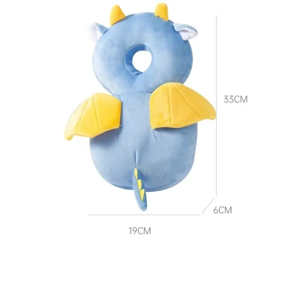 Toddler Baby Head Protector Pillow Anti-Fall Safety Cushion Soft Plush Breathable Pad Cartoon Design for Infant Learning To Walk