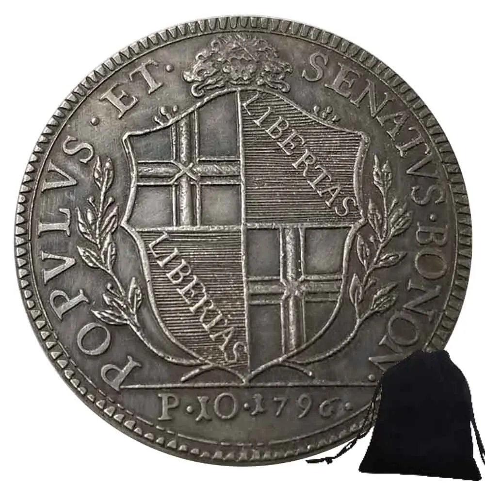 

Luxury 1796 Italian Lira Lucky Art Coin Good Luck Commemorative Coin/Pocket Party Memorial Gift Collection Coin+Gift Bag