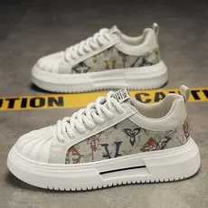 

2023 Men's Shoes Summer Breathable Board Shoes Shell Head Canvas Shoes Korean Style Casual Shoes Low Top Shoes for Men