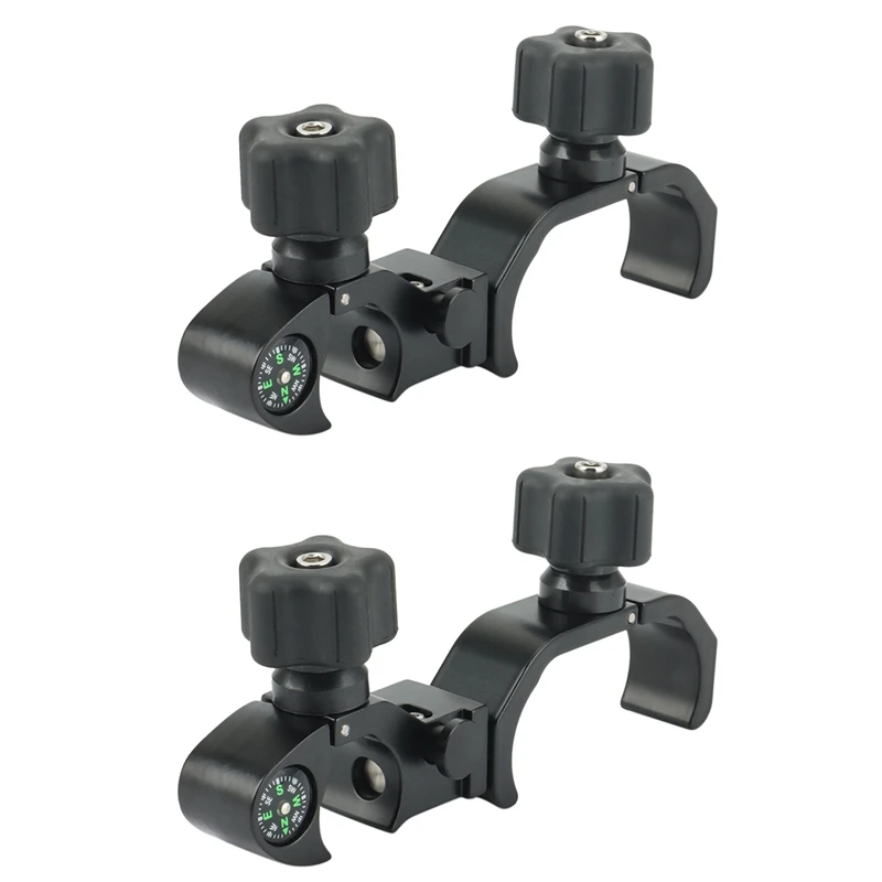 

2X Quick Release Pole Clamp With Compass & Data Collector Cradle ,GPS,TOTAL STATION TSC3