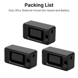 Heltec White and Black Protective Case for ESP32 Dev - board - Low Power, Pack of 3 (3Pcs Black Shell)