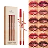 12-Color Velvet Matte Lipstick & Liner Red Contour Tint Lipstick-Waterproof, Long-Lasting Wear, Ideal Gift 2