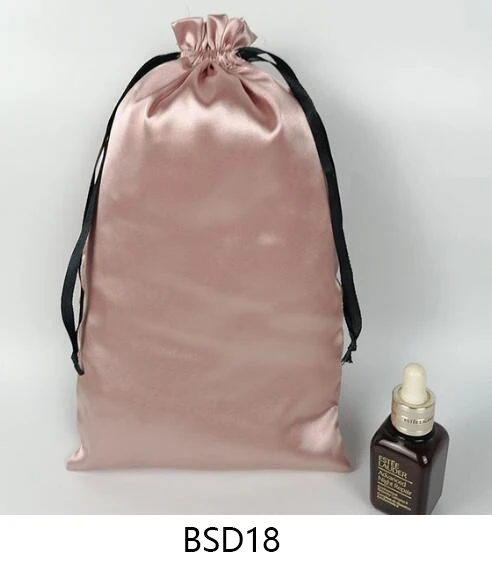 thumbnail image 1 of Bolsa de regalo de seda, bolsa de satén con cordón, bolsa de lujo para guardar joyas, cosméticos, maquillaje, teléfono móvil y zapatos, para negocios, 1 of 5