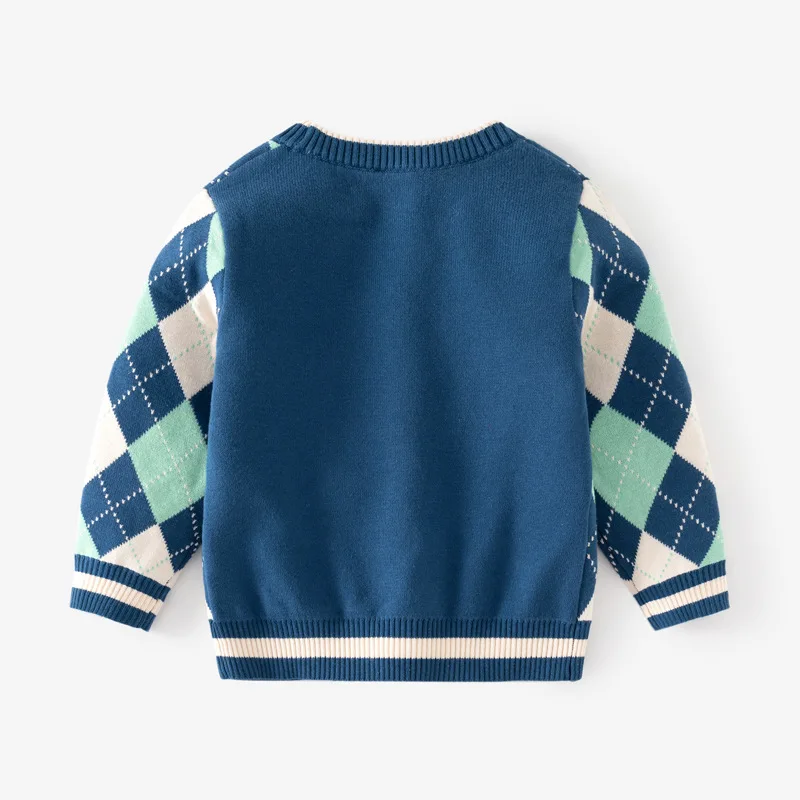 2-8T Toddler Kid Baby Boy Girl Sweater Cardigan Warm Winter Clothes V Neck Infant Knitwear Coat Casual Knit Top Childrens Outfit