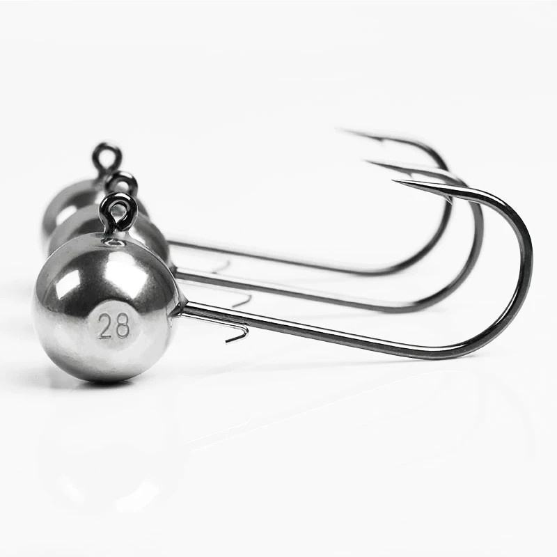 Fishing Lure Tungsten Jig Head Hook 1g 1.5g 2g 2.5g 3g 3.5g 5.3g 7g Barbed Shaky Head Rig Rockfish Soft Lure