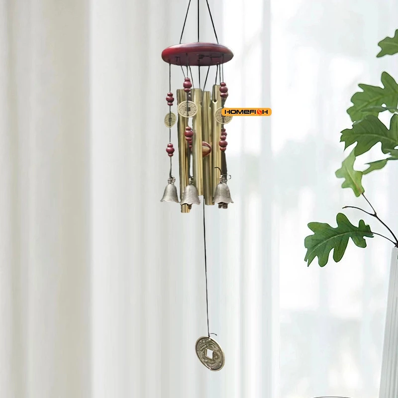Wind Chime Large Wind Chime Tubes Bells Metal Church Bell Outdoor Garden Home Garden Decor Hanging Symbol Of Good Luck
