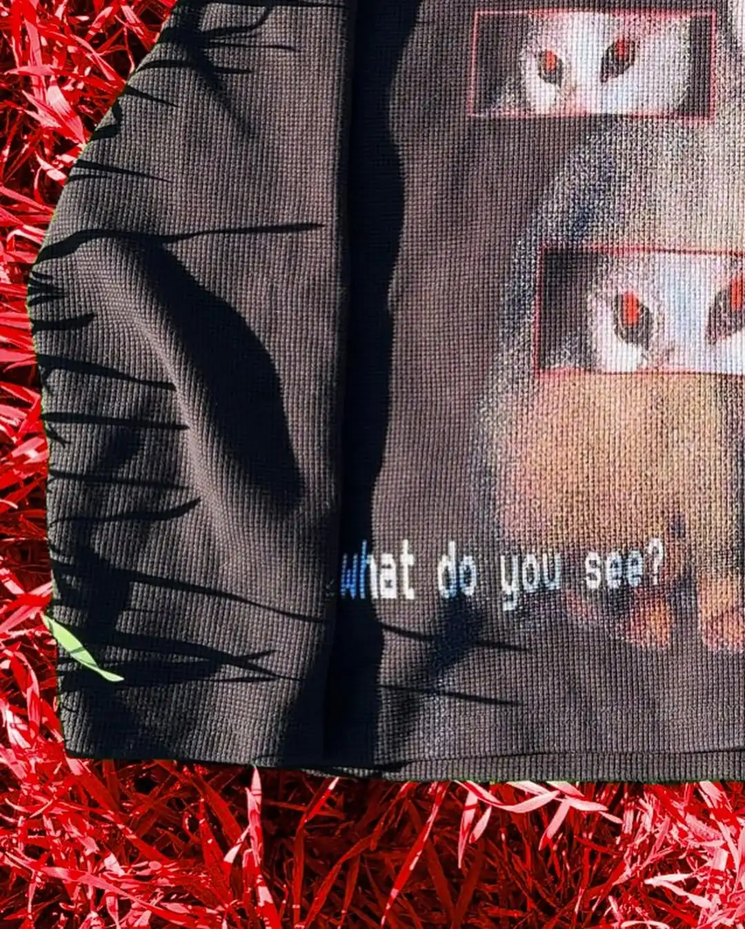 Harajuku Kawaii Cat Pattern Printed Long Sleeved T-shirt Y2K Gothic Fashion Round Neck Oversized Pullover Casual Streetwear 2