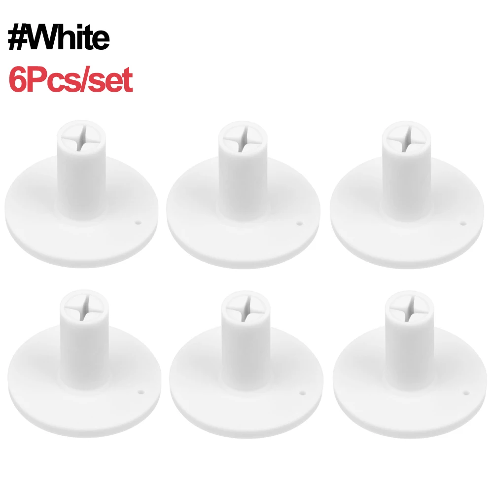 6Pcs White
