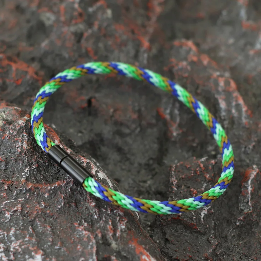 Rope Bracelet Men Ethnic Fabric Wish Accessory