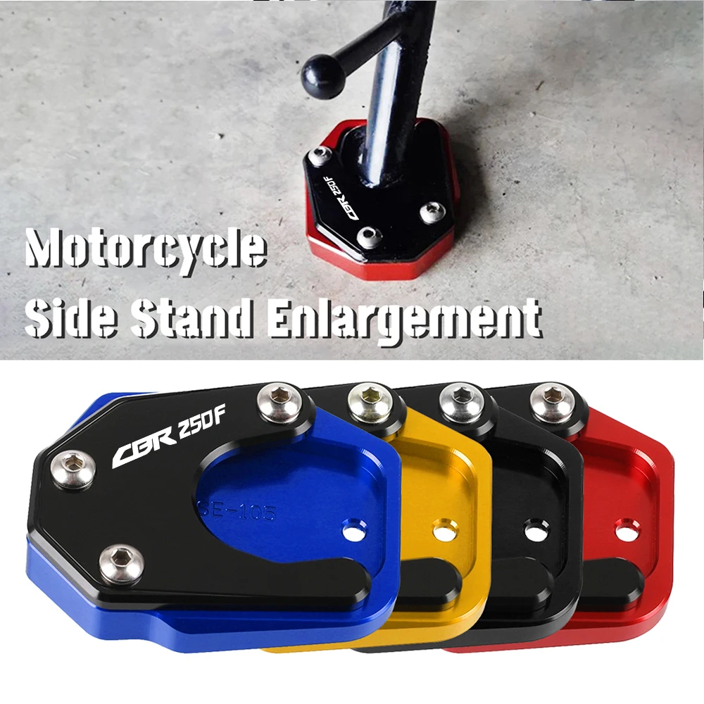 

CBR 250F Motorcycle For Honda CBR250F CBR 250F CBR250 F 2014-2015 CNC Kickstand Foot Side Stand Extension Pad Support Plate