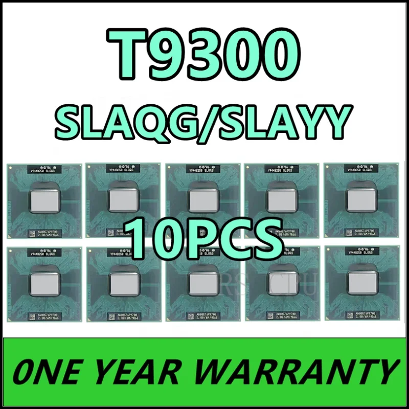 

10pcs T9300 SLAQG SLAYY 2.5 GHz Dual-Core Dual-Thread Prosesor CPU 6 M 35 watt Soket P