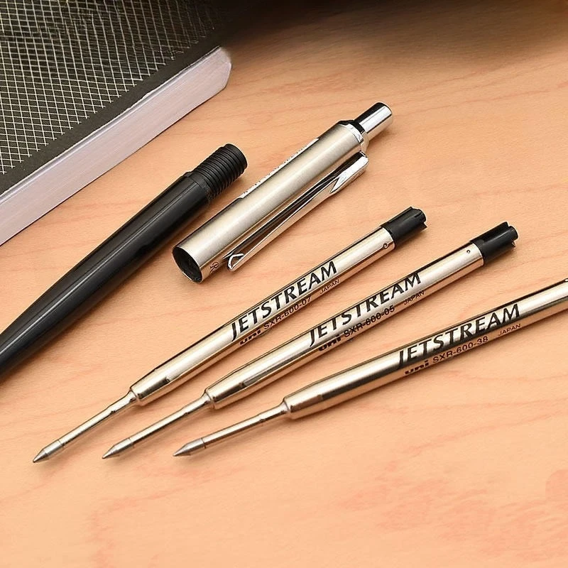 2026 일본 UNI-SXR600 펜 리필 블랙 볼펜 JETSTREAM G2 유니버셜 블랙 0.5mm 오일 교체 코어 롤러볼 펜