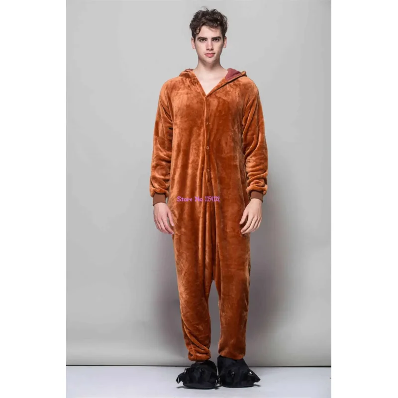 WAT Brown poop Kigurumi Onesie Unisex Adult Pajamas Sleepsuit Pyjama Cartoon Sleepwear Cosplay Costumes New
