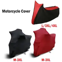 Universal Motorcycle Cover Sunshade Anti-UV Protector Elastic Fabric Motorbike Scooter Cover Indoor Outdoor Dust-proof Covers