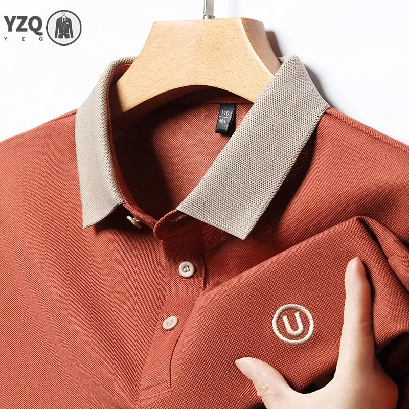 2026 Herren Neues Besticktes Business-Freizeit Kurzarm-POLO-Shirt Modisches Kurzarm-Oberteil Bequem und Atmungsaktiv
