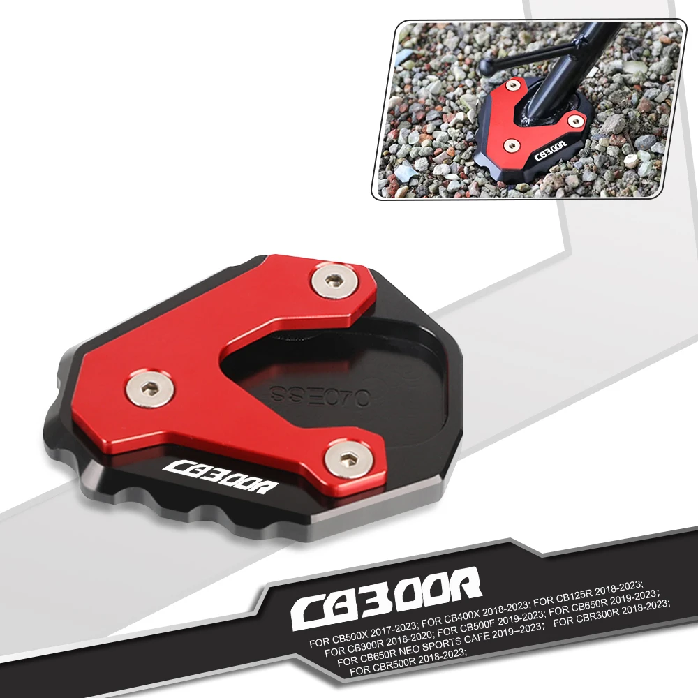 

Kickstand For Honda CB 300 R 2018-2020 2019 CB300 300R CB300R Motorcycle Foot Pad Plate Extension Side Stand Enlarger Support