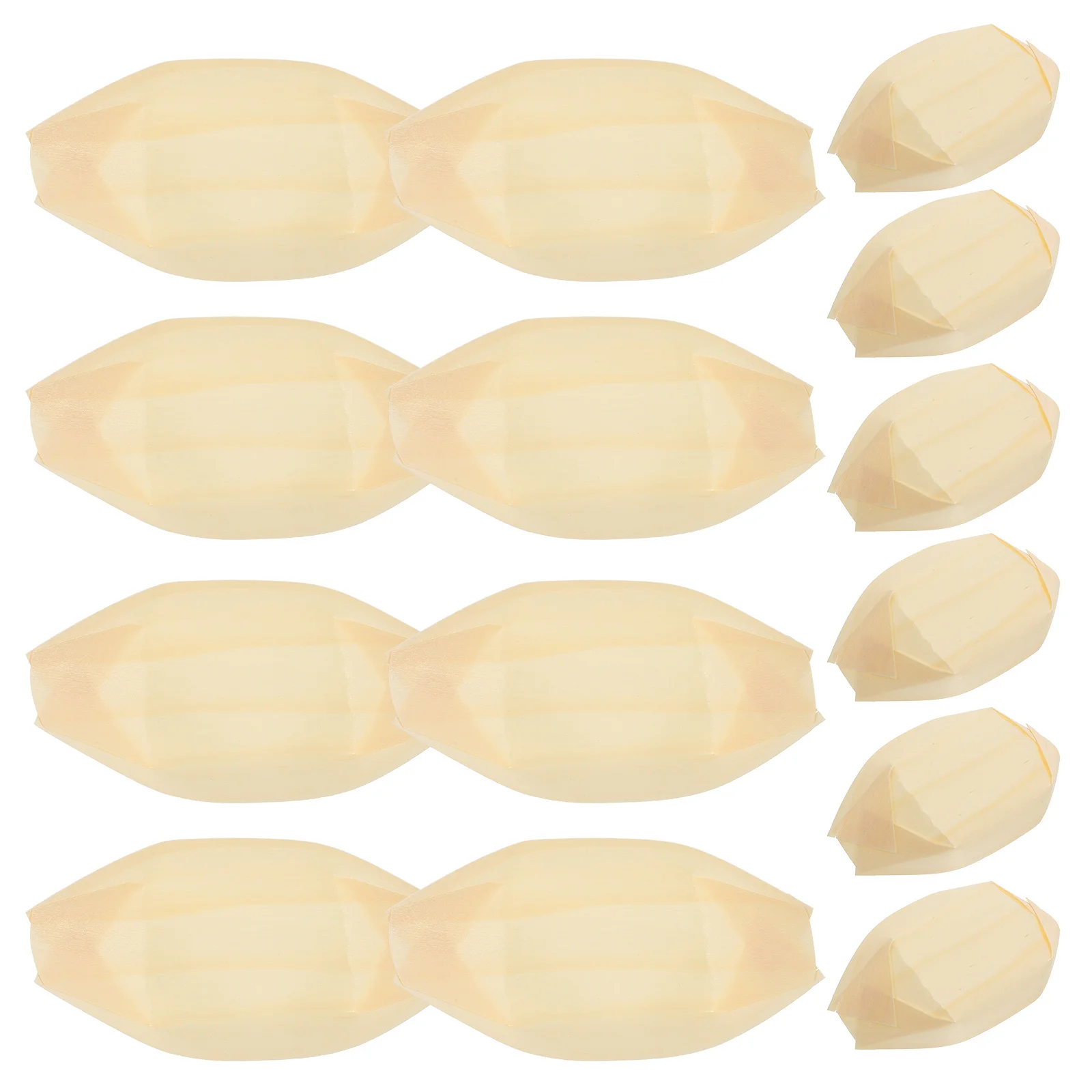 Boat Shaped Food Packaging Box Kraft Paper Trays Commercial Snacks Fries BBQ Material Catering Events Restaurants