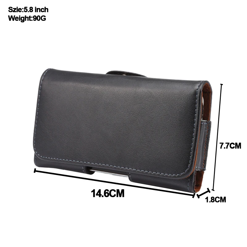 Universal Genuine Leather Belt Holster Case and Waist Bag