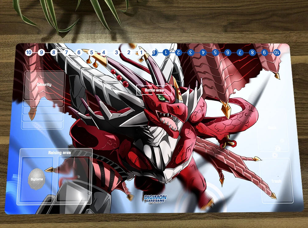 Digimon Duel Playmat Mastemon Digimon Duel Playmat Featuring Mastemon &  Mirei  Official TCG Mat, Non-Slip Rubber, 24x14 Inches, Doubles As  Mousepad Digimon CCG Trading Card Games Unlimited
