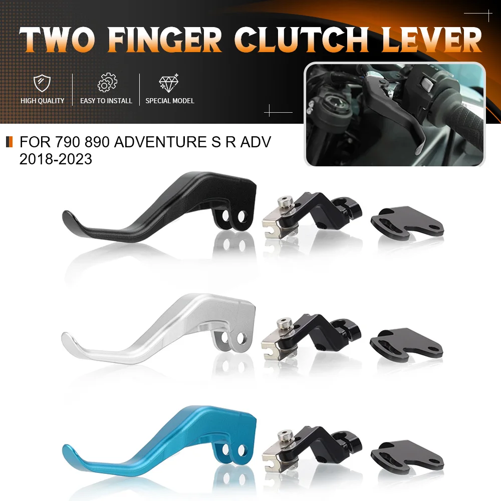 

790 890 Adventure S R ADV 2018-2021 2022 2023 Motorcycle 790ADV 890ADV Two Finger 10% Force Reduction Shorty Stunt Clutch Lever